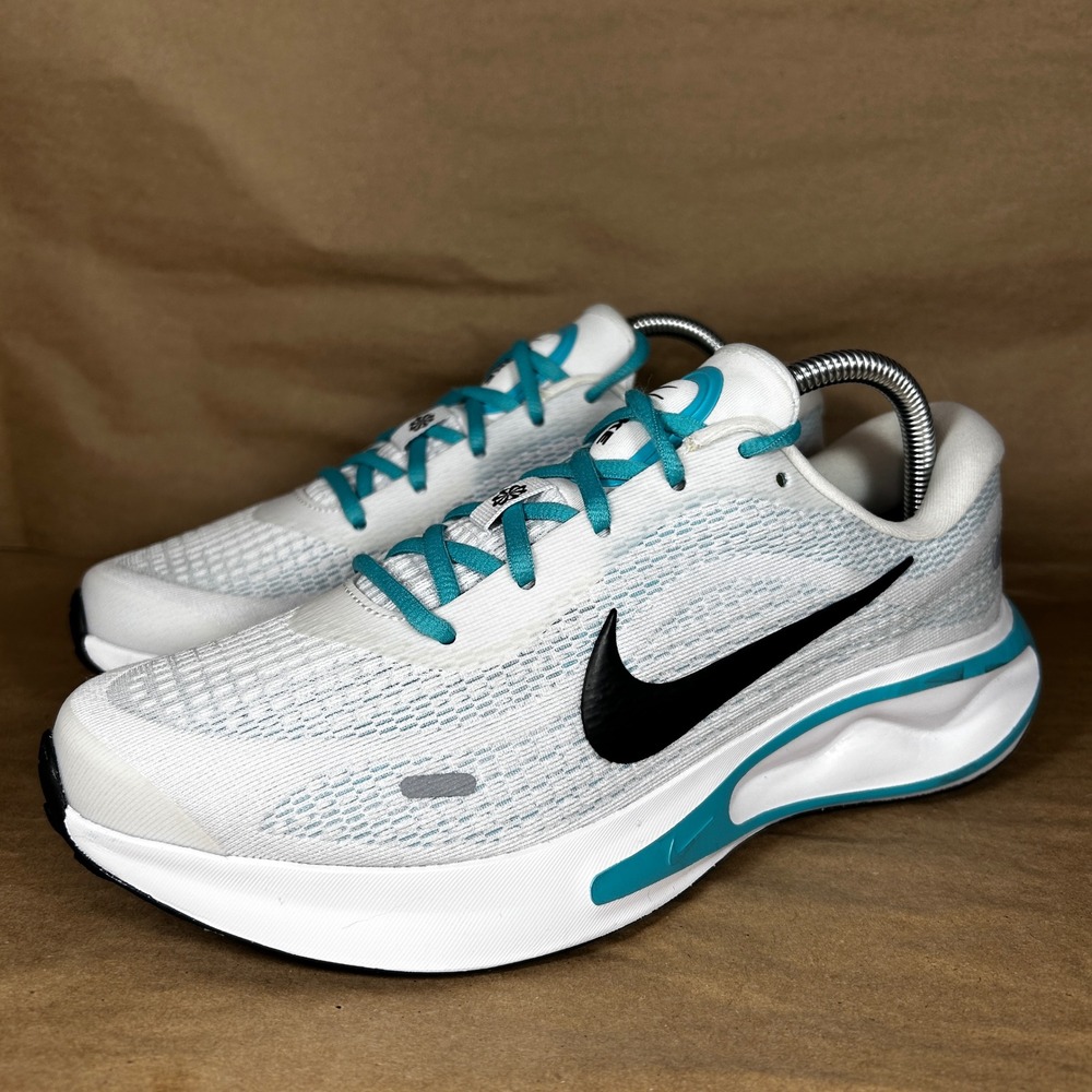Nike‎ Journey Run Womens Size 7.5 Running Shoes White Teal Black FN0228-105